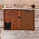 Personalized Brown Crazy Horse Portfolio with Handle, Leather Portfolio with A4 Notepad Holder, Office Notebook,Business Gift