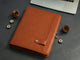 Personalized Brown Leather Portfolio,Custom Name/Logo Embossing Padfolio,Portfolio for Men,Personalized Gifts,Graduation Gifts