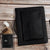 Black Vegan Leather Portfolio with Handle, Leather Portfolio with A4/Letter Size Notepad Holder, Best Business Gift for Him