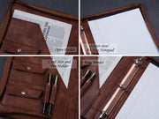 Italian Leather Portfolio, Leather Folio, Padfolio, Leather Folder - View #9