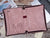 Personalized Leather Portfolio for Women,Zipper Padfolio for Macbook,Pink Padfolio with A4 Document Organizer,Custom Portfolio Gifts for Her