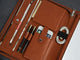 Personalized Brown Leather Portfolio,Custom Name/Logo Embossing Padfolio,Portfolio for Men,Personalized Gifts,Graduation Gifts