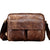 Retro Crazy Horse Leather Men's Briefcase Messenger Bag - azxcgleather