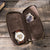 Crazy Horse leather creative zipper bag for lovers - AZXCG handmade genuine leather 