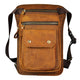 Original Leather Men Design Casual Messenger Shoulder Sling Bag Fashion Multifunction Waist Belt Pack Drop Leg Bag Pouch - azxcgleather