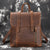 Unisex Retro Crazy Horse Leather Backpack - AZXCG handmade genuine leather 
