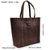 Vintage Style Crazy Horse Leather Casual Tote Bag - azxcgleather
