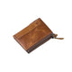 Men's Wallet Leather Short Clutch Fashion Coin Purse Crazy Horse Leather Double Zip - azxcgleather