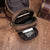 Casual Crazy Horse Leather Camera Pack - AZXCG handmade genuine leather 