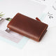 Travel Leather Man Wallet with Zipper Coin Pocket - azxcgleather