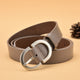 Ladies fashion leather belt-Full Grain Leather - AZXCG handmade genuine leather 
