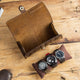 Premium leather watch boxes(3 PCS Leather Watch Roll) - AZXCG handmade genuine leather 