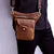 Men's bag retro crazy horse leather men's horizontal shoulder messenger bag - AZXCG handmade genuine leather 