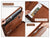 AZXCG Padfolio Porfolio Case , Zippered Professional Padfolio Organizer , with Business Card Holders, Letter-Sized Clipboard and Document Sleeve for Office/ Interview - azxcgleather