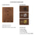 Leather Portfolio A4 Business Folder with 4 Ring Binder and Writing Pad Holder - AZXCG