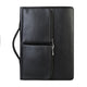 Genuine Leather Laptop Briefcase Messenger Bag Business Portfolio with Retractable Handle - AZXCG