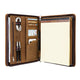 Handmade Portfolio Vintage Padfolio A4 Organizer Professional Business Carrying Case - AZXCG