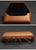 High-end handmade crazy horse leather compression glasses case - AZXCG handmade genuine leather 