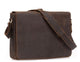 Crazy horse leather 14 inches laptop messenger bag - azxcgleather