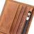 Crazy horse leather brown bifold leather men's wallet with coin pocket - azxcgleather