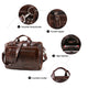 Luxury Business Travel Shoulder Messenger Bag Genuine Leather Computer Handbag Work Official Laptop Briefcase Bag For Men - azxcgleather