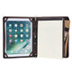 Personalized Crazy Horse Leather iPad Case Portfolio with A4 Size Writing Pad Holder - AZXCG