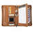 Genuine Leather Portfolio iPad Holder with A5 Size Notepad Holder - AZXCG