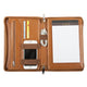 Genuine Leather Portfolio iPad Holder with A5 Size Notepad Holder - AZXCG