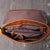 Men's Leather Vintage Crossbody A4 Briefcase - AZXCG