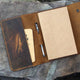 Personalized Vintage Real Genuine Leather Journal Diary Notebook 5 x 8 Inch 160 Pages - AZXCG