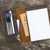 Personalized Retro Leather Portfolio Folder Cover Organizer for 5 X 8 Inch Notepad - AZXCG