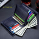 Large Capacity Genuine Leather Bifold Wallet/Credit Card Holder for Men with 15 Card Slots - AZXCG handmade genuine leather 