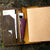 Personalized Leather Midori Travel Journal A5 Refillable Notebook Travel Organizer - AZXCG