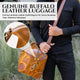 Genuine Leather Travel Duffle Bag - AZXCG handmade genuine leather 