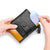 Cowhide Leather Double Zippered Jointing Wallet - AZXCG