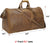 23 Inch Full Grain Leather Travel Duffel Weekender Bag Overnight Duffle Bag For Men - AZXCG handmade genuine leather 