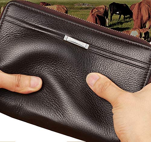 Leather Wristlet Clutch Bag Men Handbag Mens Cell Phone Pouch Wrist Strap  Envelope Wallet Bags Business Style Unisex1 From Guanghuins, $32.16
