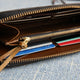 Leather Long Women Wallet High quality Leather wallet women Slim Wallet - AZXCG handmade genuine leather 
