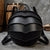 Retro leather creative backpack personality beetle backpack men and women round school bag crazy horse leather leisure backpack - azxcgleather