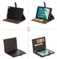 Retro Crazy Horse Leather Folio Case for iPad Cover with Card Slots Flip Stand Case - AZXCG