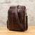 Retro Handmade Cowhide Leather Men's Single Shoulder Bag - AZXCG