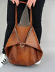 Large Oversized Tote Bag with Internal Cosmetic Bag - AZXCG handmade genuine leather 
