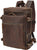 Vintage Genuine Leather Backpack for Men Fits 15.6 Inch Laptop Brown Travel Rucksack College School Book Bag Daypa - AZXCG handmade genuine leather 