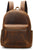 Leather Backpack Men Women Vintage Laptop Crazy Horse Leather Backpacks for School Bag Travel Backpack Male Bag - AZXCG handmade genuine leather 