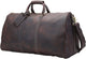 23 Inch Full Grain Leather Travel Duffel Weekender Bag Overnight Duffle Bag For Men - AZXCG handmade genuine leather 