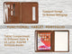 Custom Leather Portfolio Crazy Horse Leather padfolio for iPad with Notepad Holder - AZXCG