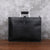Vintage Men Handmade Leather Business Briefcase Portable Bag - AZXCG
