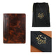 Oil Wax Leather Portfolio Tablet/Laptop Folio with 3 Ring Binder - azxcgleather