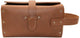 Thick Leather Riveted Toiletry Bag - AZXCG handmade genuine leather 