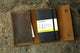 Distressed Leather Journal Cover Portfolio for Moleskine Notebook Pocket Size - AZXCG
